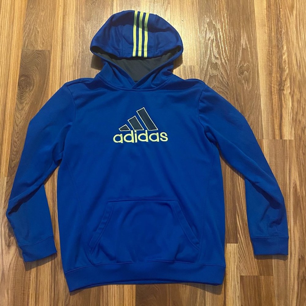 Adidas Blue Hoodie XL 18 Long Sleeve